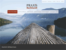Tablet Screenshot of praxis-burkhardt.de